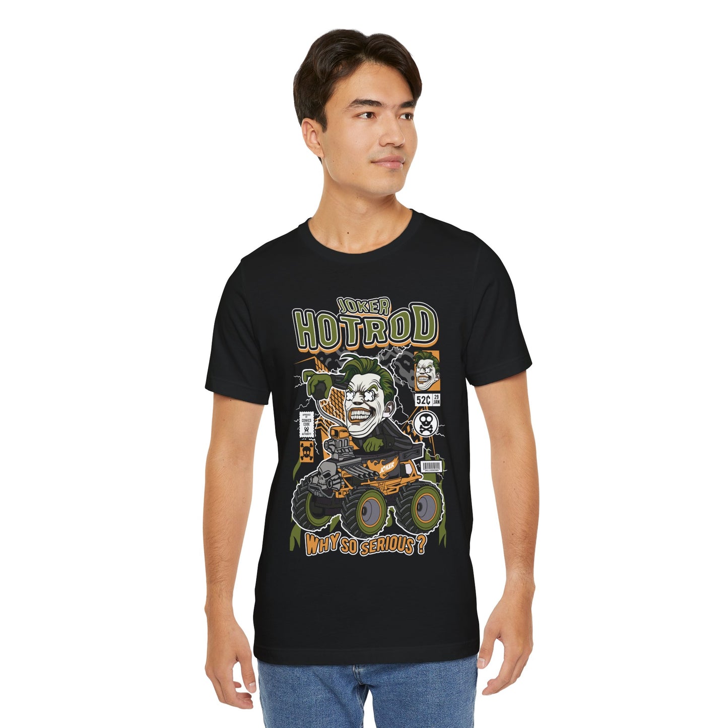 Joker Hotrod T shirt Design for Unisex
