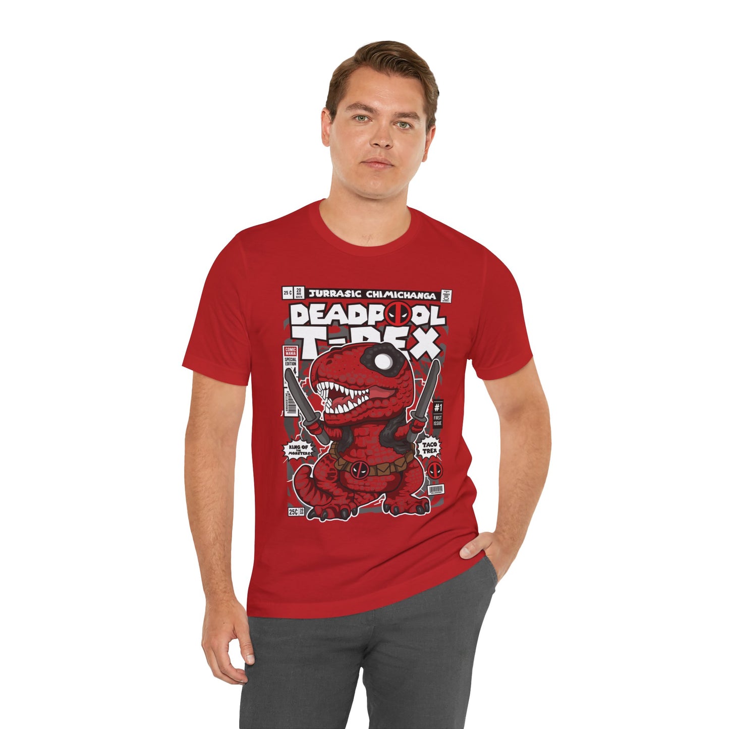 Deadpool T-Rex T-shirt  Unisex