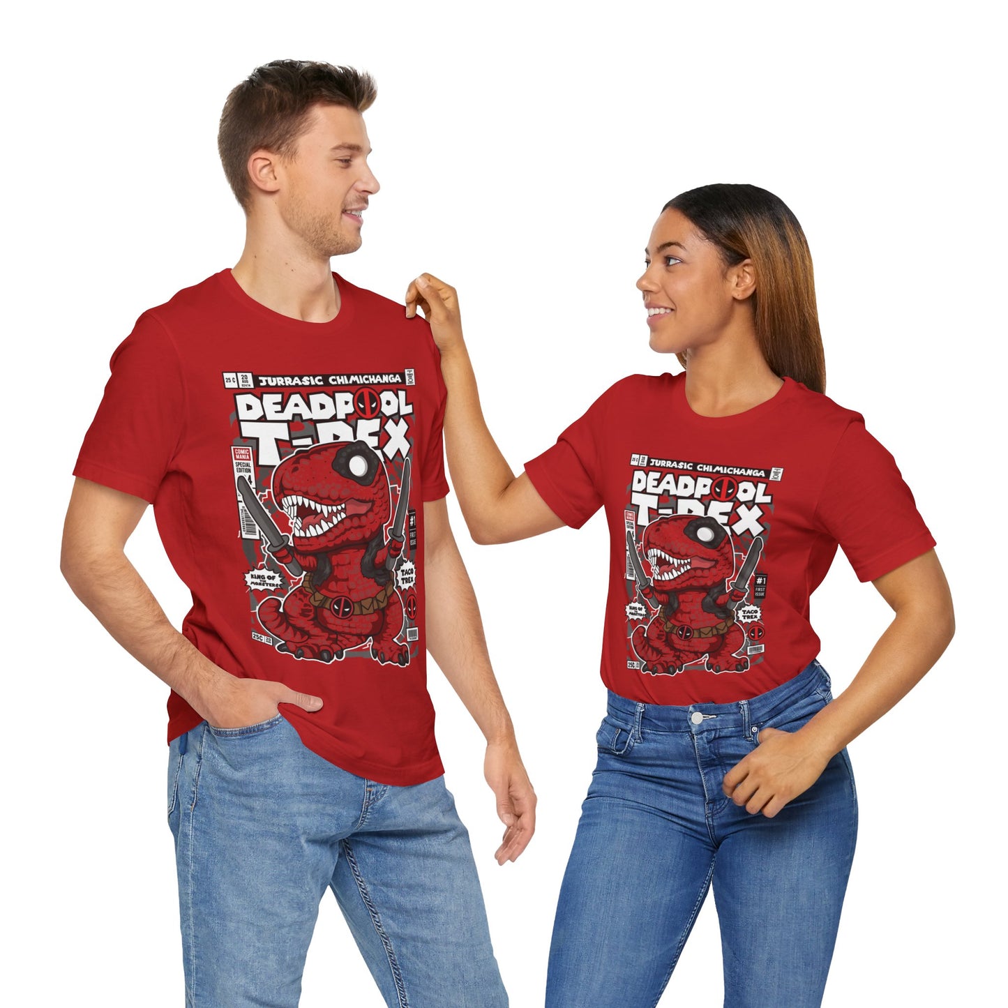 Deadpool T-Rex T-shirt  Unisex