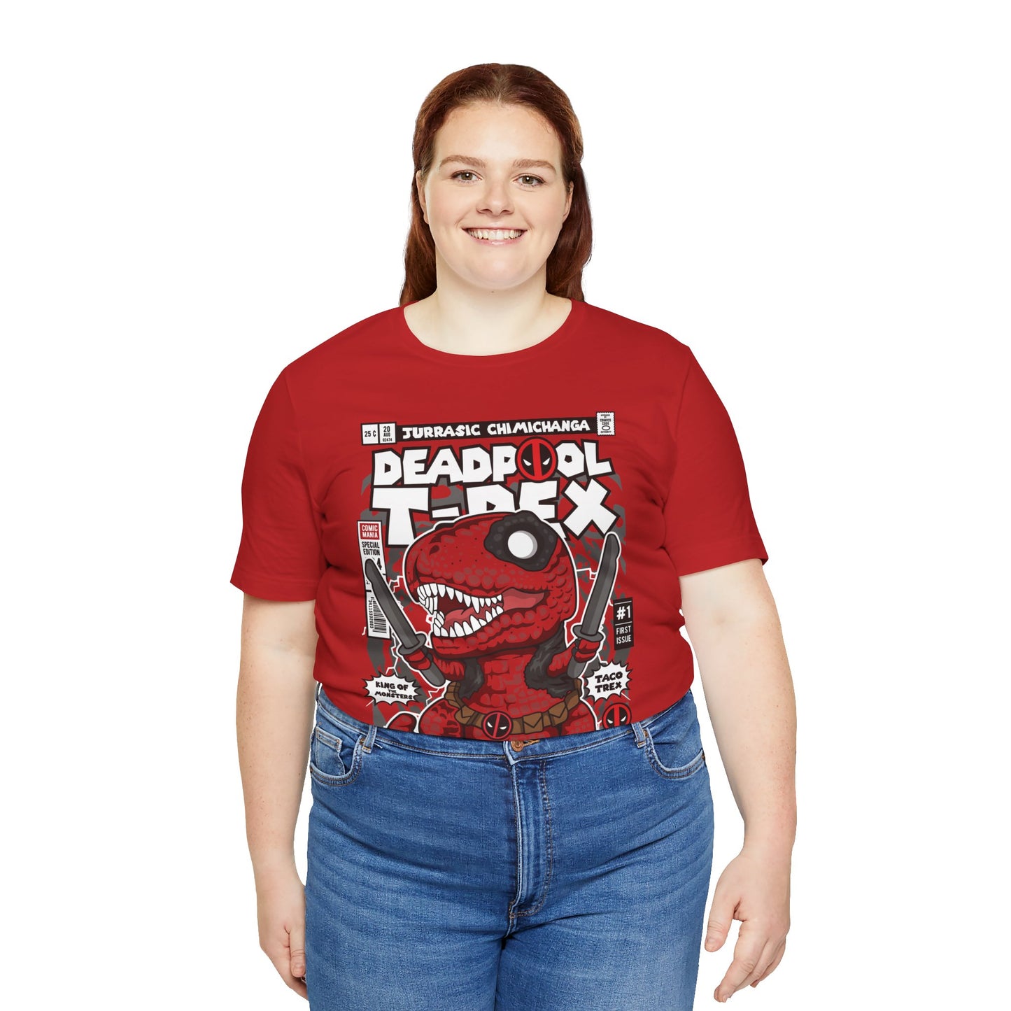 Deadpool T-Rex T-shirt  Unisex